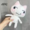 Cartoon Mascot Inouetoro Cat Plush Toy Cute White/Black Kitten Doll Plushies Ornament Soft Stuffed Animal for Children Fans Birthday Gift