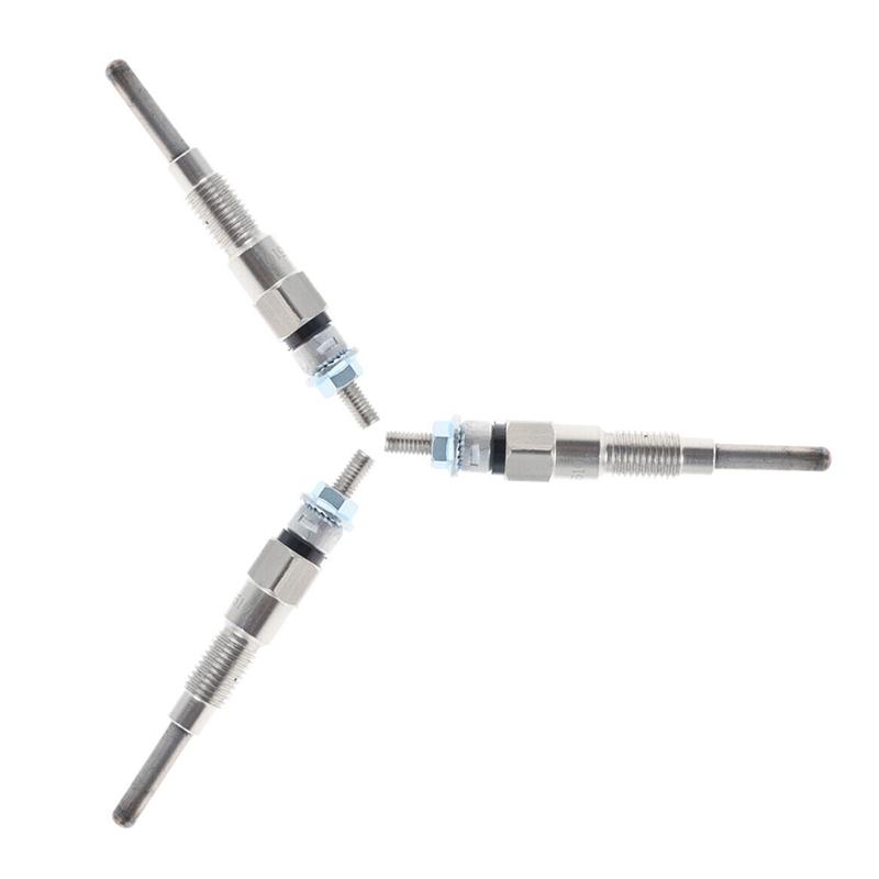 3PCS Engine Heater Glow Plugs 8Mm Parts Accessories For Kubota Tractor B21 B1700D B1700E Part Number 16851-65512 16851-65510-A91