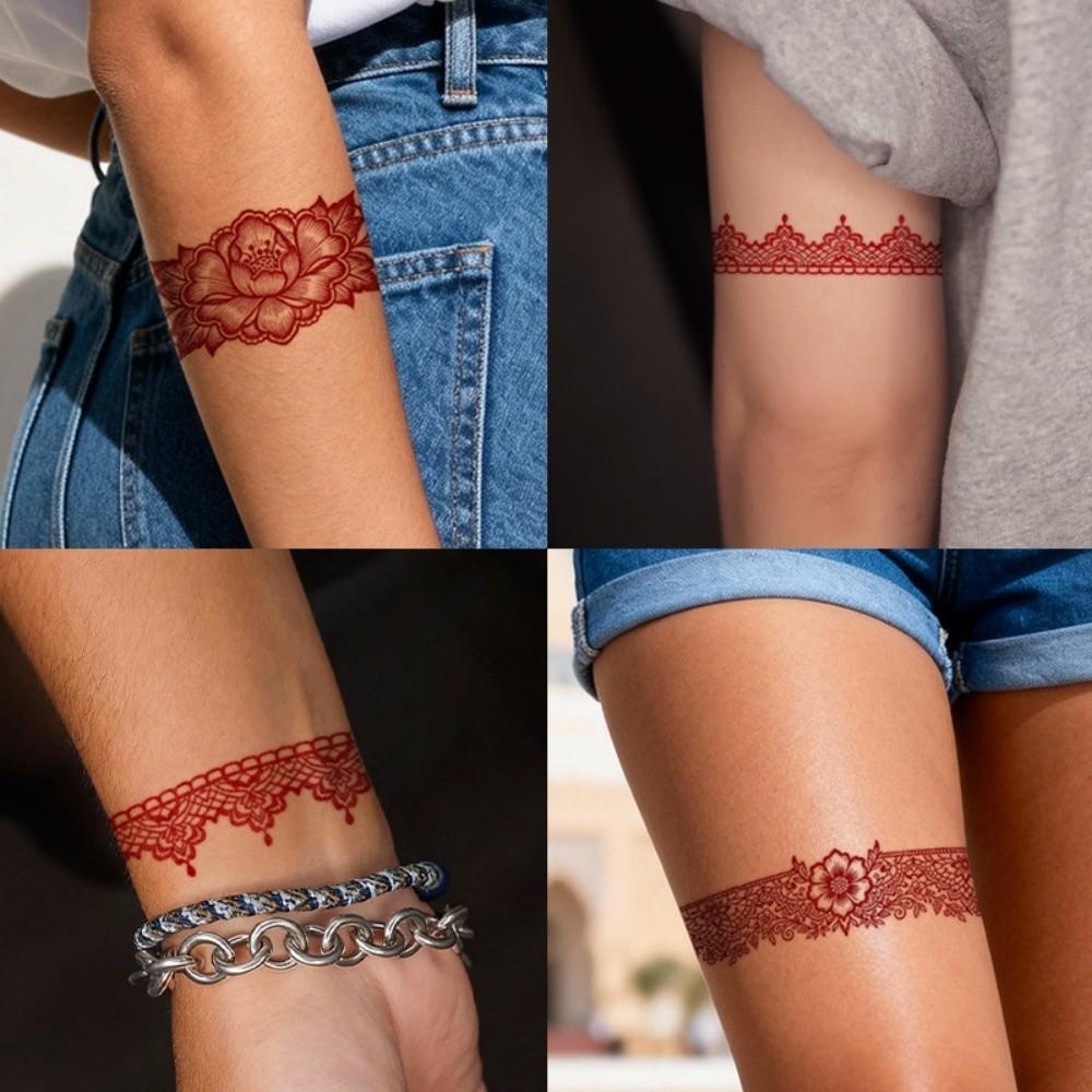 Indie Mehndi Květina Henna Dočasné Tetování Falešná Body Art Nálepka Ženy/Dáma/Dívka