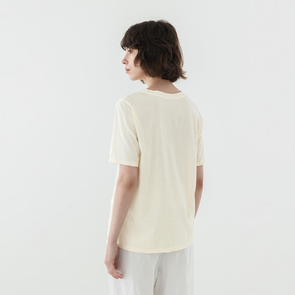 Kojeuneog Madeleine Basic Women'S Short Sleeve T-Shirt Lemon