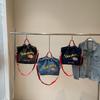 Tote Bag Women's Autumn and Winter New Vintage Design Denim Handbag Student Large Capacity Embroidered Letter Crossbody Bag