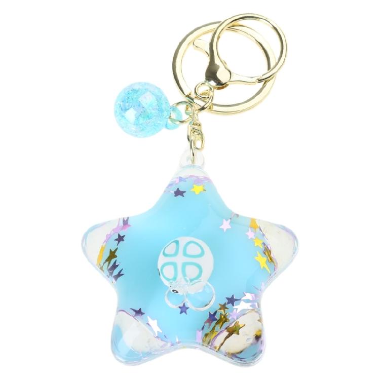 

Stylish Pentagrams Keychain with Cartoon Animals Fashionable Key Chain Star Shaped Pendant for Bags and Backpacks