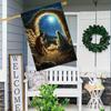1pc, Merry Christmas Birth of Jesus , Double-Sided Polyester Garden Flag, Outdoor Lawn Decoration, Festive Yard Banner, No Power Required