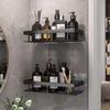 Punch-Free Suction Cup Bathroom Corner Shelf - Wall-Mounted Storage Rack for Kitchen and Washroom