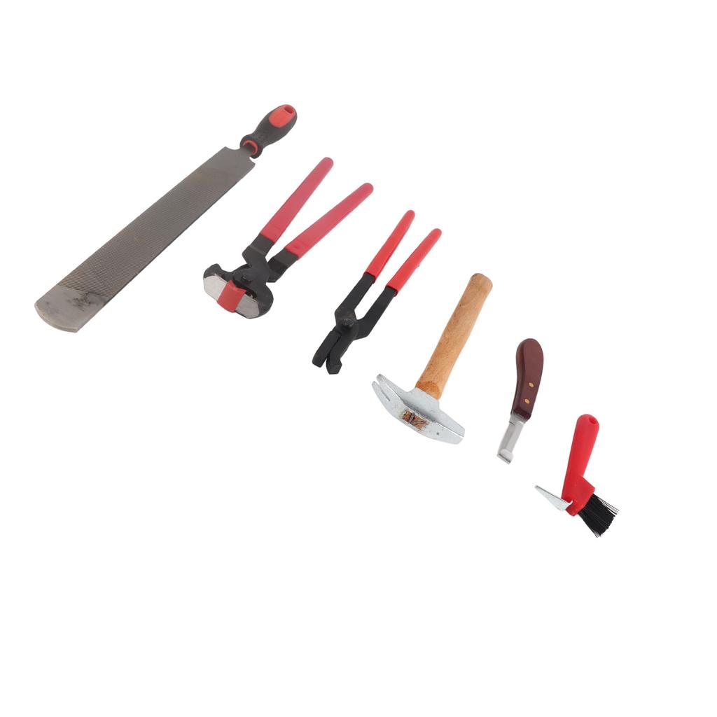 6 Piece Set Professional Horse Farrier Hoof Trim Tool Nail Horseshoe Plier Trimming Tool