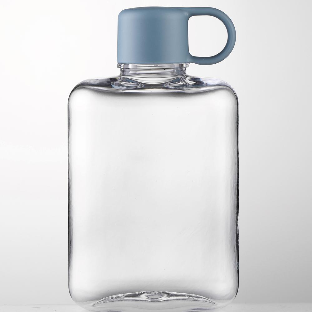 360ML Creative Flat Water Bottle Plastic Travel Bicycle Drinking Juice Reusable Portable Bottles BPA Free Sports Drink Bottle