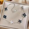 Colorfast Korean-Japanese Titanium Steel Women's Bracelet - Versatile, Fashionable Hand Jewelry.