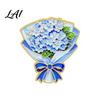 Decorative Metal Lapel Pin Bouquet Brooch for Women Enamel Romantic Flower Jewelry Durable Backpack Hat Decoration Zinc Alloy Floral Coats