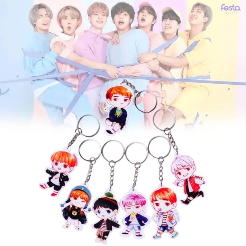 Premium Quality Bts Bangtan Boys Acrylic Key Ring Keychain Featuring Jung Kook Jimin Jin V Suga Jhope