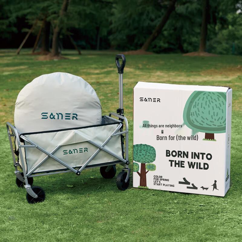 San er Outdoor Family Camping Tent and Cart Combo