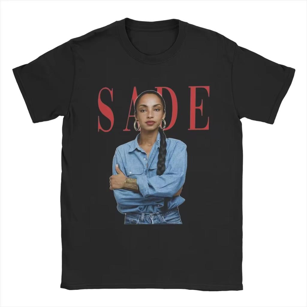 SADE Y2K Retro Harajuku Street Style Oversized Fashion Casual Retro Y2K T-shirt Men Women Short Sleeve Crew Neck Tee Unisex