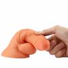 Large Sucker Female Double-layer Liquid Simulation Silicone Penis Private Parts Lifelike Fake Penis Rear Court Supplies