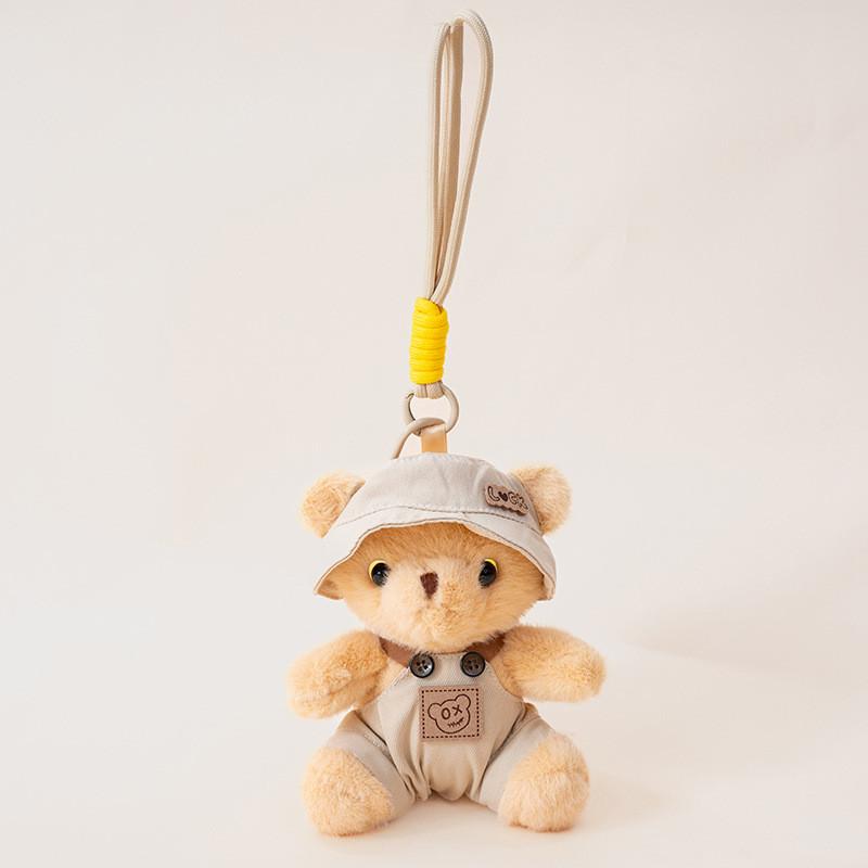 Bear The In Clothes Plush Toy With Hanging Loop Girls Gift School Bag Accessory