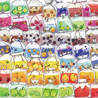 50 Fruit-Themed Waterproof PET Stickers: Creative DIY Decoration for Journals, Phone Cases, Laptops
