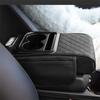 Car Armrest Cushion 5-In-1 Center Console Cover With Cup Holder Tissue Box Slot
