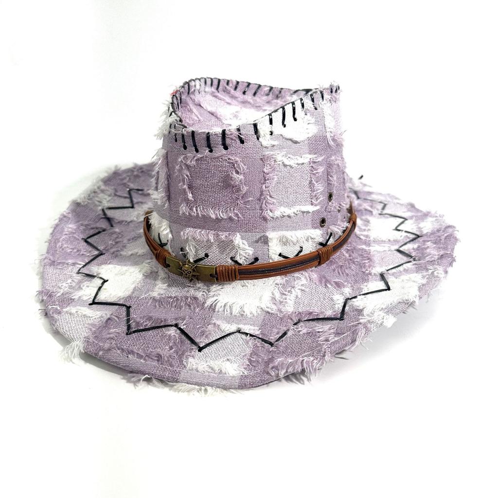 Vintage American Western Cowboy Hat Men And Women Outdoor Travel Sun Protection Sun Hat Big Edge Ethnic Style Jazz Hat