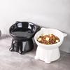 1pc Black White Cat Bowl Cat Bowl Pet Bowl Pet Supplies Plastic Cat Bowl Dog Bowl Cat and Dog Universal Pet Bowl Pet Accessories