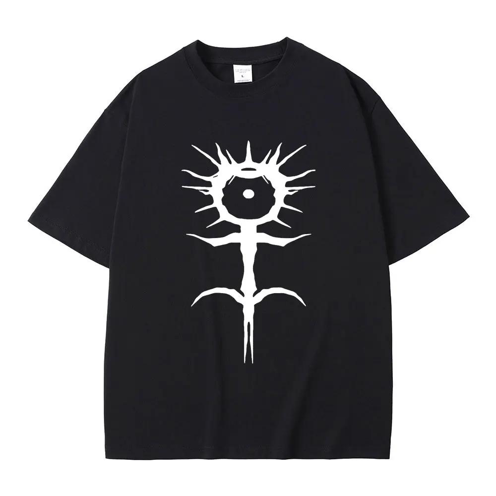 Hip Hop Metal Rock Goth T-Shirt GhostUnisexe Pattern Fashion Printed T-Shirt Street Harajuku Clothing Plus Size Cotton T-Shirt