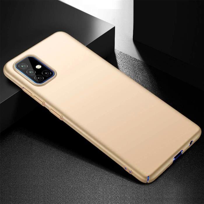 Coque - BOOLING - Samsung A51 - Silicone Liquide - Protection Antichoc - Dorée