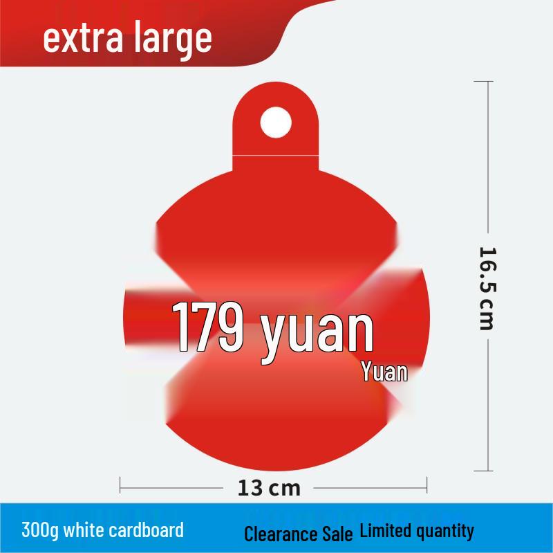 Discount Promotion Tag for Clothing & Accessories Display Stand