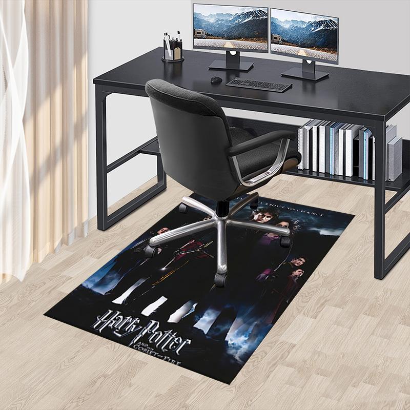 1pc Harry Potter, Goblet of Fire Carpet, for Home & Office Decor, Desk Chair Carpet, Festive GiftL1431