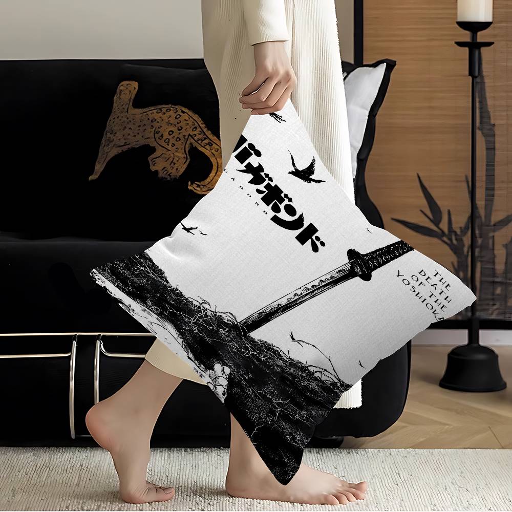 Vagabond Manga Cushion Cover Inches Farmhouse Decor Home Throw Pillow Covers For Couch Decorations