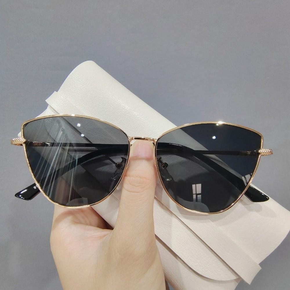 Multicolor Cat Eye Sunglasses Zinc Zinc Alloy Frame Big Frame Sun Glasses Vintage UV400 Eyewear  Selfie
