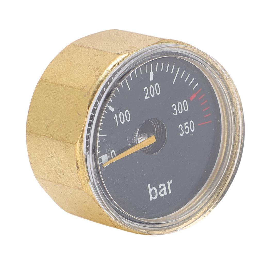 Air Cylinder Pressure Meter G18 Thread 350bar Brass Water Proof Glow In The Dark Pressure Meter