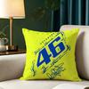 V-Valentino R-Rossi Moto 46 Square Double-Sided printed Pillow Case Bedroom Bedside Pillow Sofa Cushion Cover