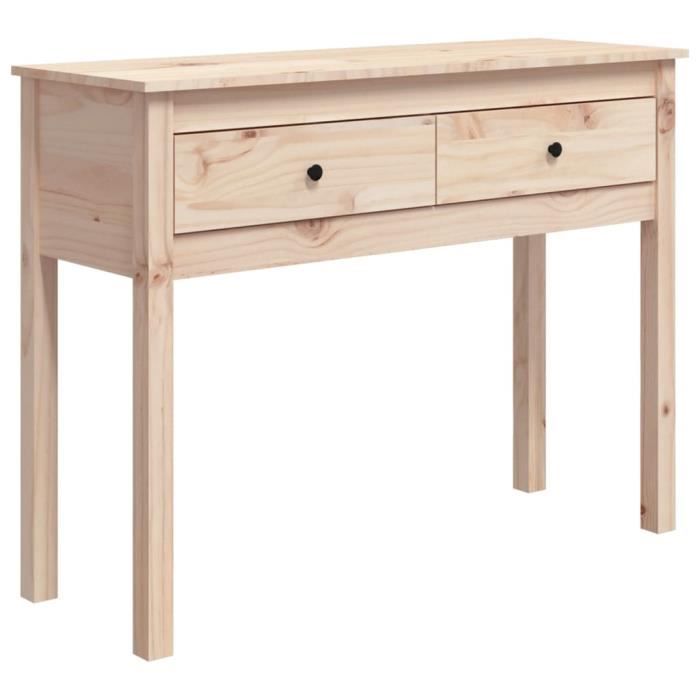 VidaXL Console Table 100x35x75 Cm Solid Pine Wood 814614