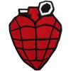 Green Day Woven Grenade Iron On Patch