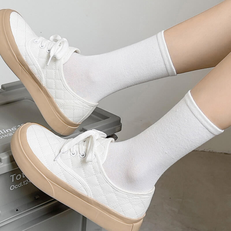 Chesky comfortable socks without tights, 10 pairs of white socks