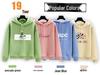 Korean Style Women's Fleece-Lined Hooded Sweatshirt, Plus Size, Loose Fit, Long-Sleeved, for Autumn and Winter.