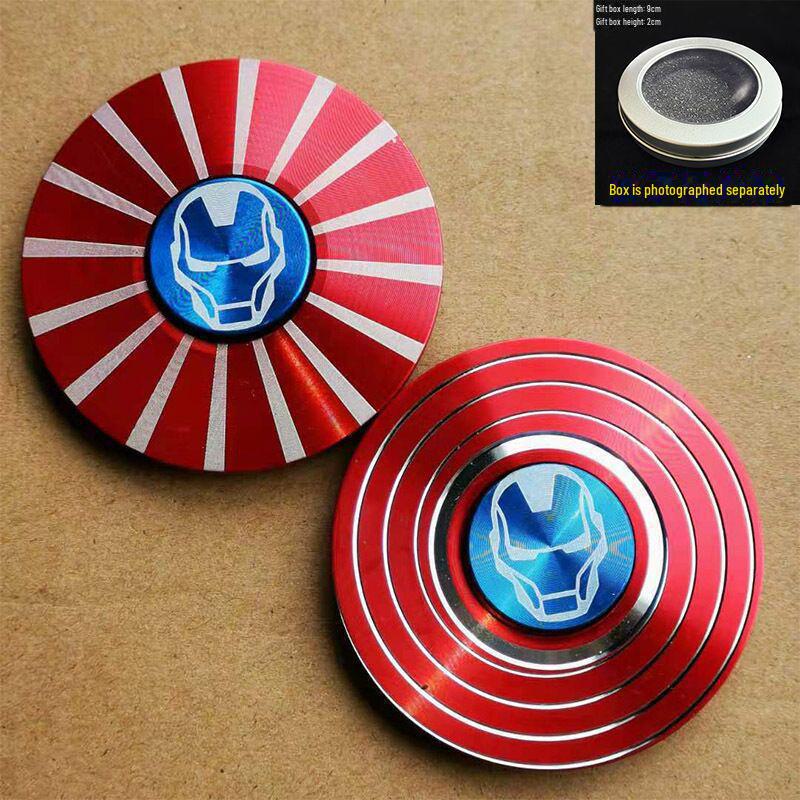 Leuchtendes, buntes Fingergyroskop aus Metall – cooles Dekompressionsspielzeug als Geschenk für Jungen und Schüler