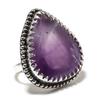 Sage Amethyst Gemstone Handmade 925 Sterling Silver Jewelry Ring Size 9 SU-12381