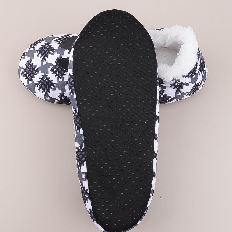Pantuflas de Rayas Acogedoras con Lazo para Mujer