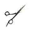Black Blind Hole Professional Hairdressing Scissors: Barber & Bangs Shears