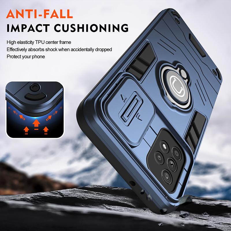For Samsung A33 Shockproof Phone Case For Samsung Galaxy A33 With Car Magnetic Ring Holder Phone Cover Wireless Charging A33