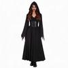 Medieval Vampire Queen Cosplay Costume Dress for Women Halloween Gothic Princess Gown Renaissance Dark Vintage Long Dress