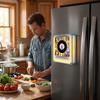 NFC Induction Rotating Vinyl Disc Player Magnetic Refrigerator Sticker Built-in Speaker Auto Singing Night Light Creative Decor