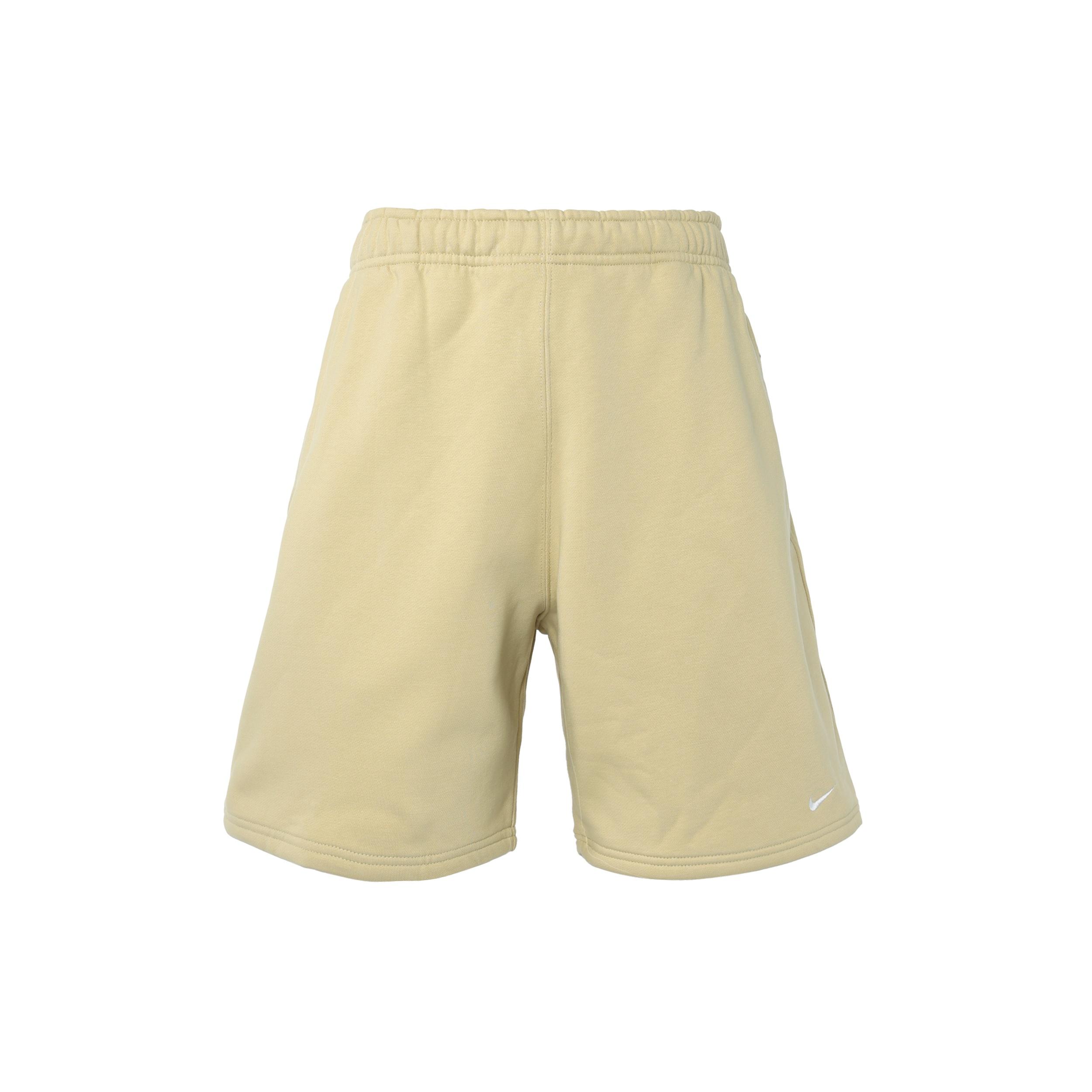 Nike Solo Swoosh Fleece Shorts Yellow Men s DV3056-783 S