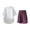Conjunto Casual, Conjunto de Manga Corta, Conjunto Casual de Dos Piezas para Hombre de Verano