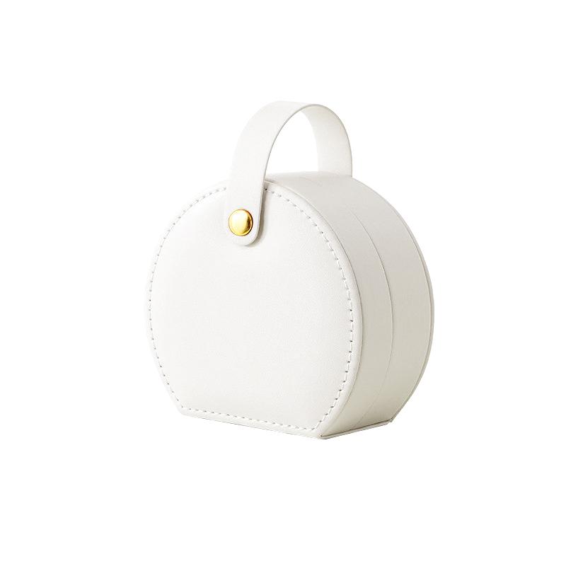 Mini Jewelry Organizer Display Travel Jewelry Case Boxes Earrings Necklace Ring Portable Handbag Jewelry Box Leather Storage