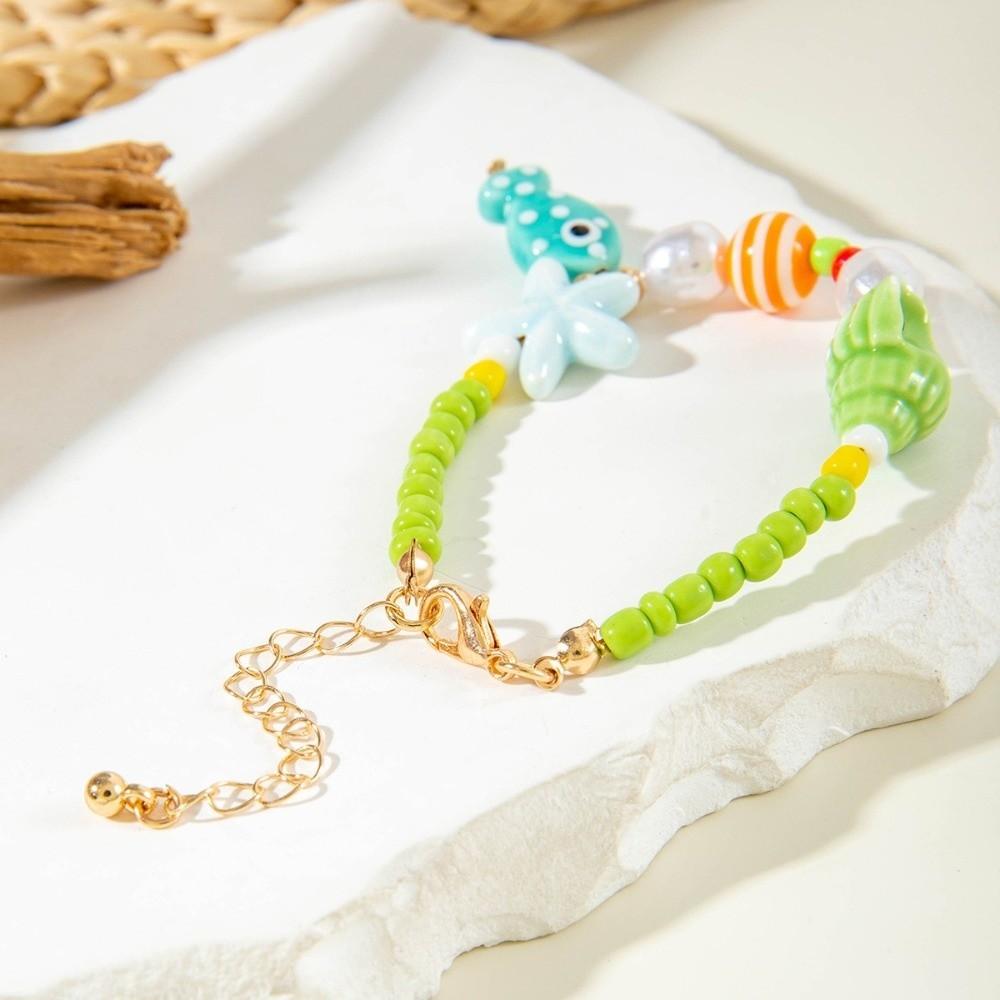 Bohemian Style Beaded Foot Chain Colorful Foot Bracelets Jewelry Accessories