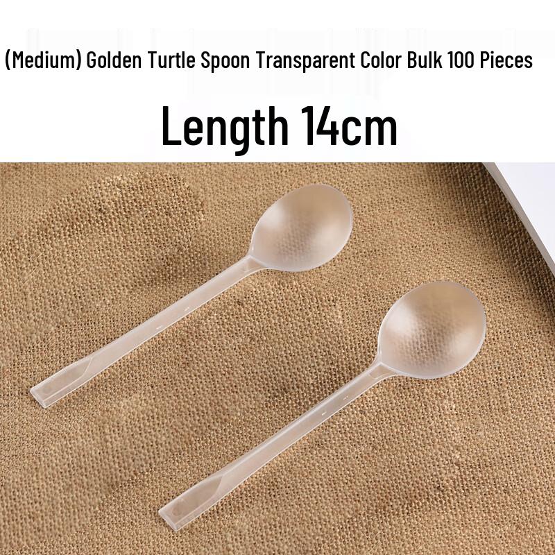 Disposable Transparent Long-handled Spoons