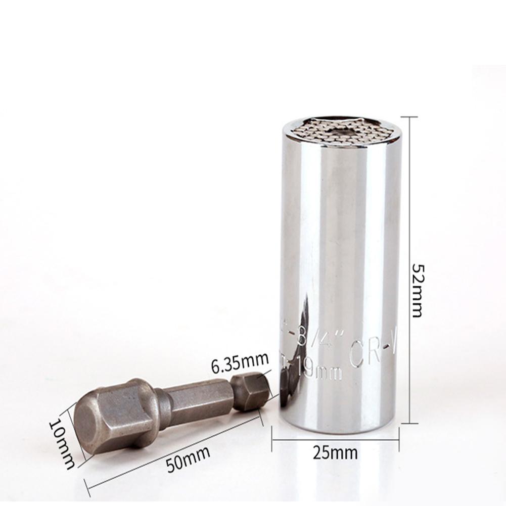 2PCS Universal Mechanics Tool Set Socket Wrench 3/8 Extension Rod Ratchet Wheel Craft Piece