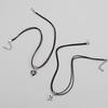 2pcs Heart Cross Cat Pendant Necklace Couple Black Rope Choker Necklace Jewelry