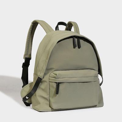 Large Capacity Lightweight Nylon Backpack for Women 2025 New Design Solid Color Casual Travel Backpack Commuter School Bag