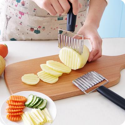 Potato Chip Slicer Creative Multi - Functional Vertical Stainless Steel Spike Potato Cutter Chips Vertical Knife Kitchen Gadgets