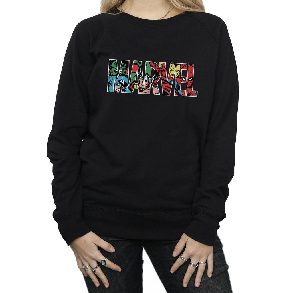 Marvel Comics Damen Infill Logo Sweatshirt